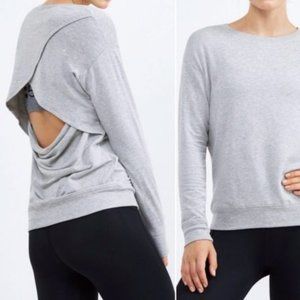 Beyond Yoga Open Back Sweatshirt- Size M- Grey